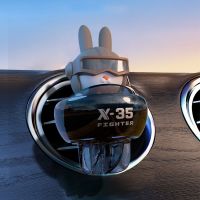 【CC】 Cartoon Car Air Freshener Rotating Propeller Outlet Fragrance Magnetic Design Accessories Interior Perfume Diffuse