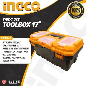 INGCO Plastic Tool Box Organizer Storage Toolbox INHT