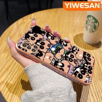 YIWESAN เคสโทรศัพท์ปลอกสำหรับ Samsung Galaxy,เคส A31สุดหรู M31ลายการ์ตูนเครยอนชินจังเคสซิลิโคนชุบหรูหราด้านดีไซน์ใหม่เคสนิ่มป้องกันเลนส์กล้องคลุมทั้งหมดเคสกันกระแทก