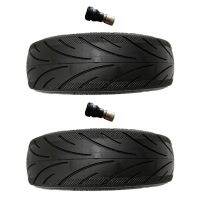 2X No Inflation Explode Proof Tire Compatible for Ninebot Max G30 60/70-6.5 Black Vacuum Tire with Valve