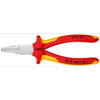 คีมปากแบน  KNIPEX NO.20 06 160 Flat Nose Pliers (160mm.) Factory Gear By Gear Garage