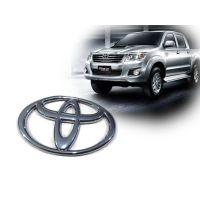 *โปรโมชั่นสุดคุ้ม* ตราโตโยต้าหน้ากระจัง 16cm  X 11cm  สีชุบโครเมี่ยม ใส่กับรถ Vigo Fortuner ราคาดีที่สุด จบในที่เดียว