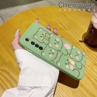 เคส Chenyyyka สำหรับ Realme X50เคสเล่นโปร์การ์ตูนหมีน่ารักแฟชั่นรูปแบบขอบซิลิโคนอ่อนนุ่มดั้งเดิมเคสดีไซน์ใหม่กันกระแทกคลุมทั้งหมดเคสป้องกันเลนส์กล้อง