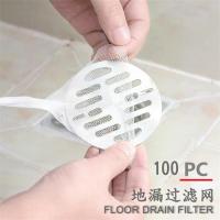 100 pieces for one time Drain Hair Catcher Stopper Laundry Bathtub Shower Drain Hole Filter Trap cocina Sink Strainer Bathroom K