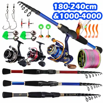 Shipping From Malaysia 1.8m Fishing Rod and Reel Set Telescopic Fishing Set  for Children Gift