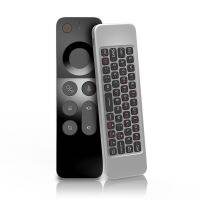 W3 2.4G รีโมทคอนโทรล แอร์เมาส์ ไร้สาย คีย์บอร์ด ขนาดเล็ก สําหรับ Android TV BOX / Windows / Gyroscope Remote