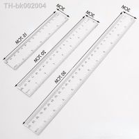 ◕ 15cm 20cm 30cm Straight Ruler Transparent Plastic Ruler Drawing Tool Desk Accessories Student Stationery School Office Supplies