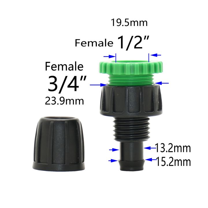 1-2-3-4-female-thread-to-1-4-1-2-garden-hose-barb-connector-4-7-16mm-hose-fitting-drip-irrigation-coupler-with-lock-nut