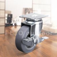 1PCS Heavy Duty Universal caster Furniture Mute TPE Rubber Swivel Casters Office Chair Caster Wheels Roller With Brake