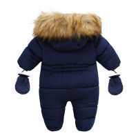 -30องศาเด็กทารกฤดูหนาว Jumpsuit Plus กำมะหยี่อบอุ่นทารกแรกเกิด Overalls ทารกสาว Snowsuit เด็กวัยหัดเดิน Romper Outerwear Coat