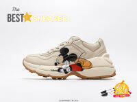 รุ่นกุชชี่ MICKEY MOUSE SNEAKER ( SIZE: 36-45 (EU) ) รองเท้าลำลองหญิงและชาย รองเท้าผ้าใบ (จัดส่งพร้อมกล่องครบเซต)