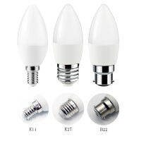 8ชิ้น LED มินิหลอดไฟเทียนโคมไฟ220โวลต์ E14 E27 B22 3วัตต์-7วัตต์อัลตร้าลูเมนสูงวูบวาบฟรีสำหรับห้องนั่งเล่นห้องเด็ก