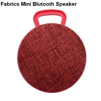 ลำโพงบลูทูธ ไร้สาย Bluetooth Fabrics Mini Wireless Blutooth Speaker Red- สีแดง