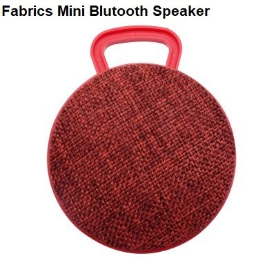 ลำโพงบลูทูธ Fabrics Mini Blutooth Speaker for Tablet pc and All Samrt Phones- สีแดง