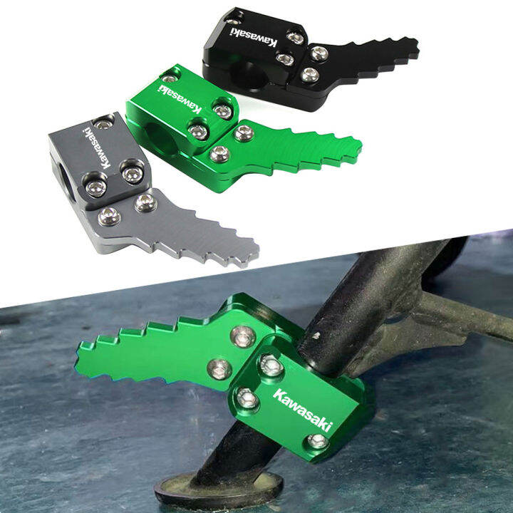 Motorcycle CNC Side Foot Stand Support Kickstand Extension Plate For