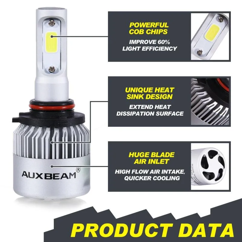 Auxbeam® 9005/HB3 led headlight bulbs