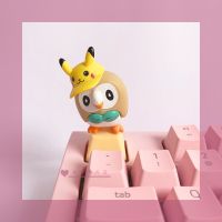 Pokemon Anime Character Pikachu Duck Mechanical Keyboard Customized DIY Cartoon Keycap Toy Hobbies Action Figures Christmas Gift