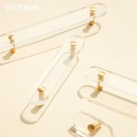 ✜ Minimalist Transparent Acrylic Knobs and Handles Dresser Drawer Pull Kitchen Cabinet Door Wardrobe Handle Hardware Shoe Cabinets