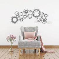 [COD] New Discs Pattern Wall Decal Available Different Colors Stickers Pictures Room Sofa Background LC135