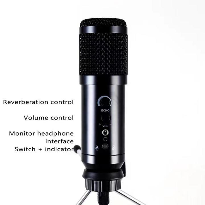 bm999-ไมโครโฟน-condenser-microphone-ไมค์อัดเสียง-ไมค์โครโฟน-พร้อม-ขาตั้งไมค์โครโฟน-และอุปกรณ์เสริม-usb-ไมโครโฟนชุด-192-กิโลเฮิร์ตซ์-24bit