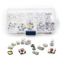 250Pcs 10-Types Tactile Push Button Switch Car Remote Control Keys Button Touch Microswitch