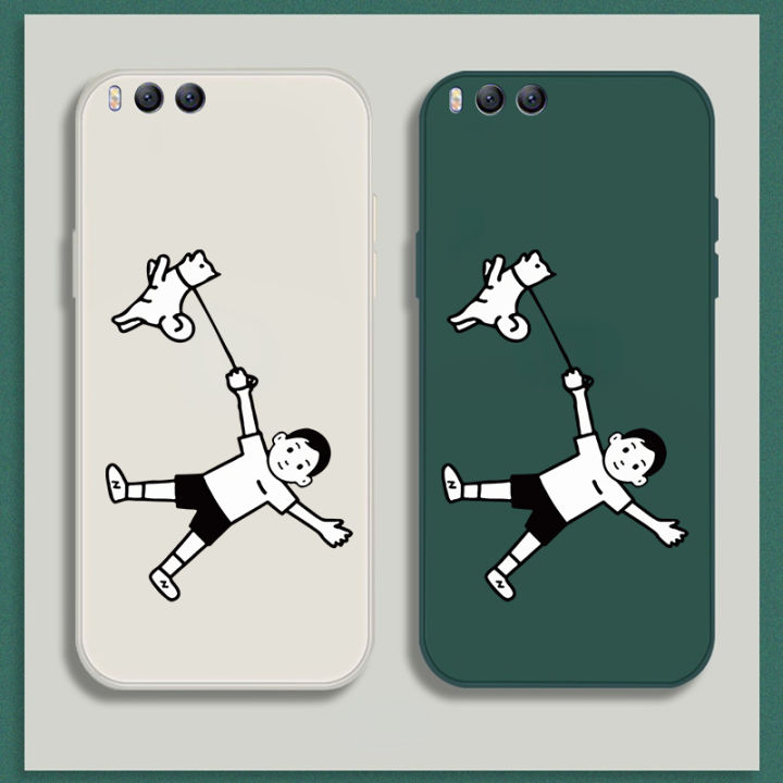 เคส-xiaomi-6-case-การ์ตูนด็อก-เคสกันกระแทกซิลิโคนเหลวแบบเต็มรูปแบบต้นฉบับสี่เหลี่ยมจัตุรัสตัวป้องกันกล้องด้านหลัง