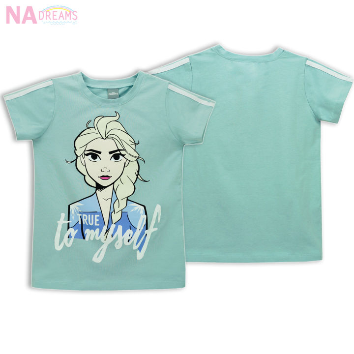 disney-frozen-เสื้อยืดคอกลม-เด็ก-4-10-ปี-ผ้าคอตตอนสแปนเด็กซ์-ลายโฟรเซ่น-จาก-nadreams-เนื้อผ้าเกรดดี-นุ่มมาก