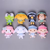 Sanrio Cinnamoroll Kuromi My Melody Keroppi Monkichi Little Twin Star Kawaii Plush Toy Doll Cute Cartoon Pendant Childrens Toys
