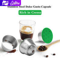 【i Cafilas】[HR-088] ตัวกรองแคปซูลกาแฟแบบเติมใหม่ได้เครื่องทำกาแฟสเตนเลสสตีล Diy สำหรับเครื่องทำกาแฟ Dolce Gusto MINI,GENIO 2,FONTANA,Piczal,สร้างสรรค์,MELODY,2,ESPERTA,ECLIPSE,CIRCOLO,OBLO,MINI ME