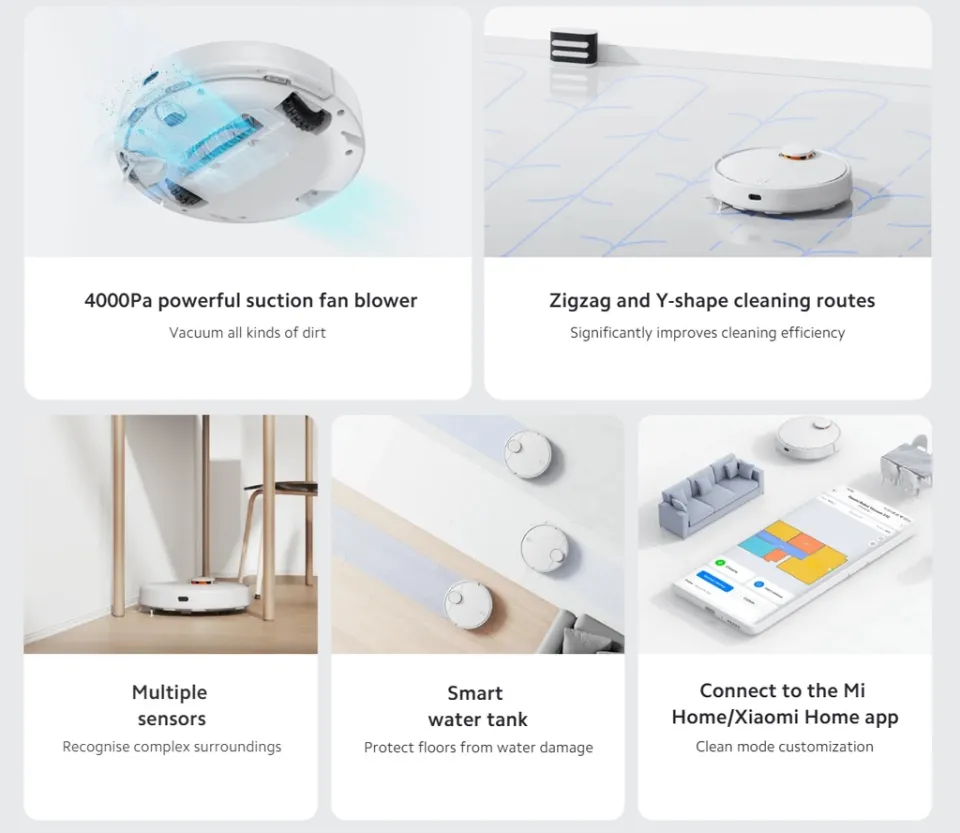 Xiaomi Robot Vacuum S10 / S10+, LDS laser navigation system, App Control, 1 Years Warranty By Xiaomi Malaysia