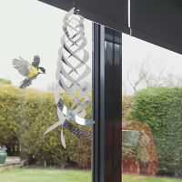 LIGTH Orchard Supplies Garden Decorative Silver Keep Birds Away Scare Bird Tool Spiral Reflectors Bird deterrent devices Pigeon Repellent Devices