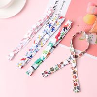 1PC Colorful Cute Polyester Anti lost Chain Bind Belt Fixing Strap Teether Toys Fixed Trolley Lanyard Baby Cup Holder Accessory