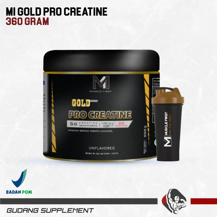 M1 Musclefirst Pro Gold Creatine 360gr Creatine Monohydrate Bpom