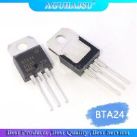 10PCS  BTA24-600B TO220 BTA24-600 TO-220 BTA24 24-600B new Triac thyristor 24A 600V