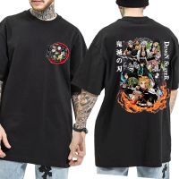 เสื้อยืดผู้ชายผู้หญิงเสื้อยืดการ์ตูนญี่ปุ่นสุดฮอต Demon Slayer Kimetsu No Yaiba เสื้อยืดผู้ชายเสื้อยืดกราฟิก Kawaii Tanjirou Kamado เสื้อขนาด5XL 6XL