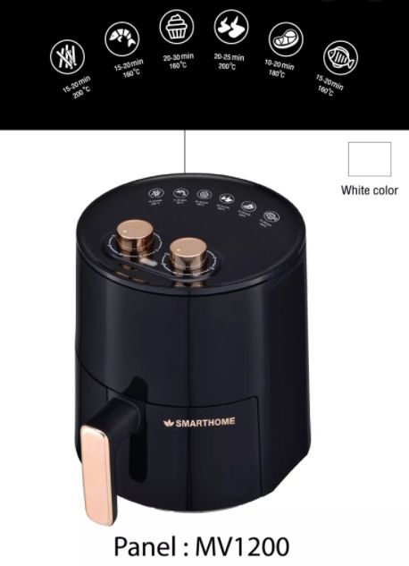 air-fryer-หม้ออบลมร้อน-ฝาอบลมร้อน-หม้อทอดไร้น้ำมัน-smarthome-รุ่น-mv-1200-ขนาด-3-5-ลิตร-รับประกัน-3-ปี-สินค้าขายดี