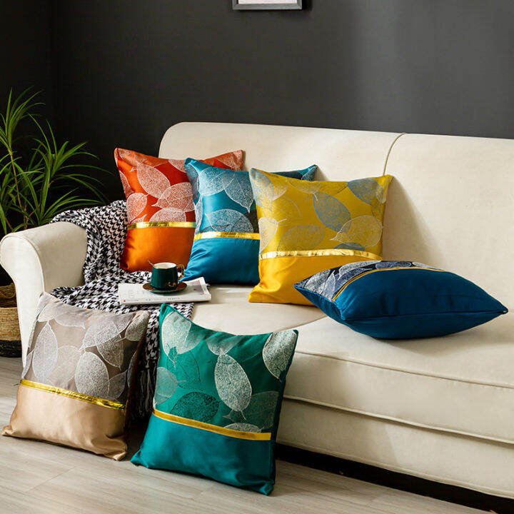 light-luxury-jacquard-leaf-pillowcase-sofa-cushion-high-precision-stitching-cushion-cover-for-living-room-45x45cm-home-decor