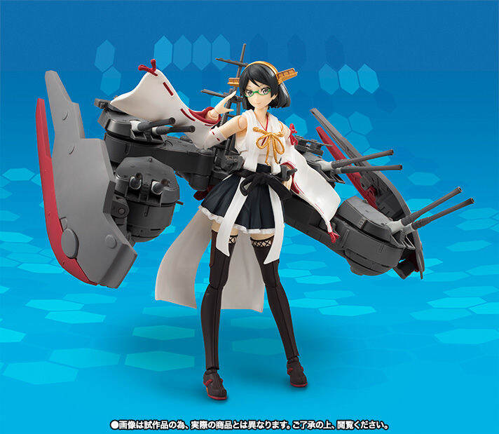 figma-ฟิกม่า-งานแท้-100-figure-action-bandai-armor-girls-project-agp-จากการ์ตูนเรื่อง-kantai-collection-kan-colle-คันไตคอลเลกชัน-เรือรบโมเอะ-kirishima-kai-ni-ii-คิริชิมะ-ไคนิ-ver-original-from-japan-แ