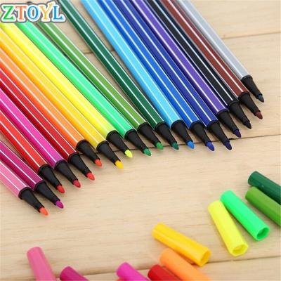 New 1Set/lot 12 Colors Washable Watercolor Marker Painting Pen Children Kids Art Educational Toys Drawing Toys