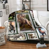 XZX180305  The movie Jurassic Park - Dinosaur Age 3D printed fashion flannel blanket, living room, bedroom, bed, sofa insulation blanket