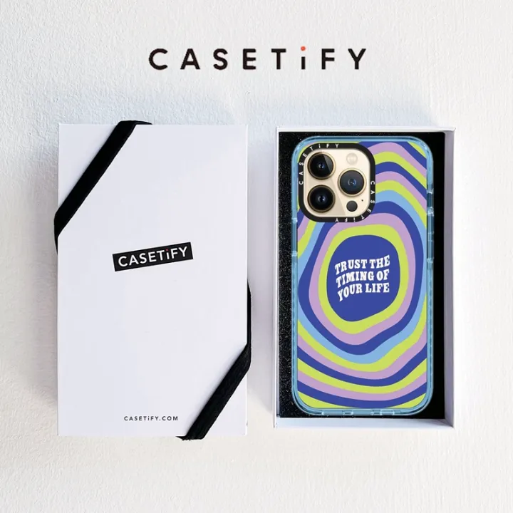 Casetify Trust the Timing by Quotes by Christie impact Case Cover For iPhone 7 8 Plus X XS XR 11