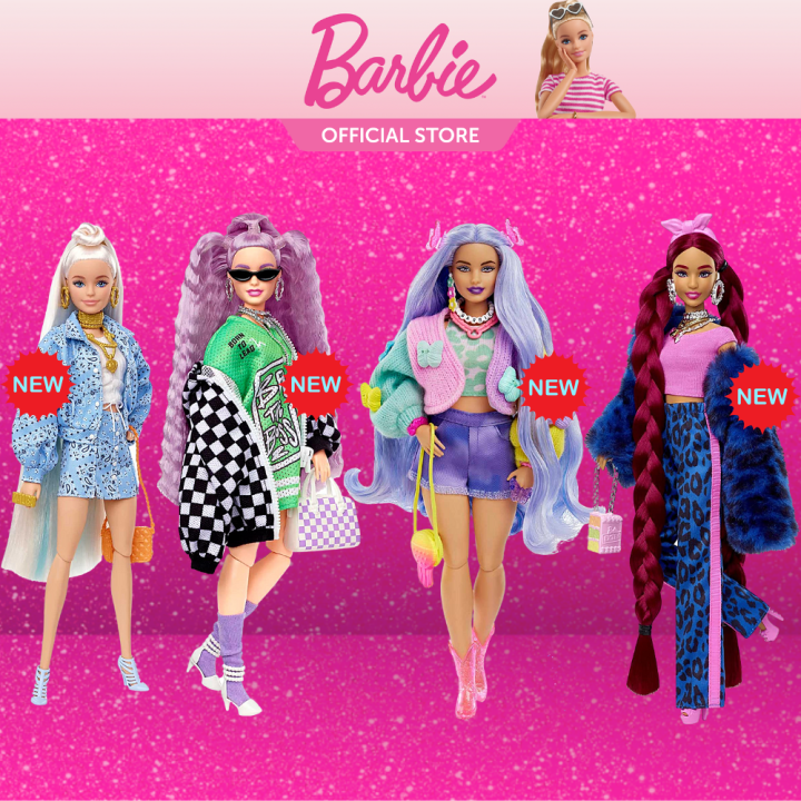 Barbie Extra Doll Assortment comes with complete accessories and pet ...