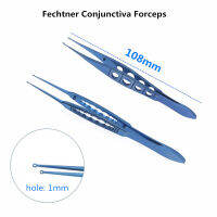 1Pcs Titanium Ophthalmic Fechtner Conjunctiva Forcep Ophthalmic Eye Surgical Instrument