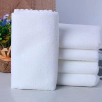 5pcs Large Size 30*70cm White Kitchen Cleaning Cloth Superfine Fiber Towel Washing Dish Car Care Clean Scouring Pad Housework Dish Cloth  Towels