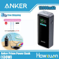 Anker Prime 130W ชาร์จเร็วสุดๆ12000 MAh แบตเตอรี่ชาร์จความจุสูงกลางแจ้งแบบพกพาสำหรับอุปกรณ์ IOS พร้อมหน้าจอ