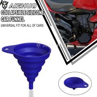 For Yamaha YZF R1 R3 R6 R15 R25 R125 YZF600 R1M R1S Universal Motrcycle Engine Collapsible Silicone Liquid Funnel YZFR3 YZFR6