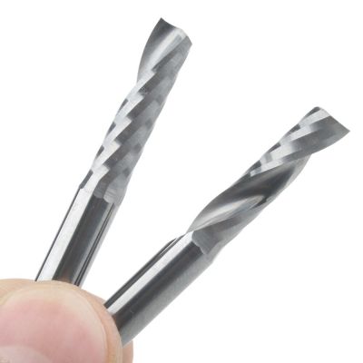 5pcs 6x22mm Single Flute Bit Carbide End Mill Set CNC Router End Mills สําหรับ Wood Cutter Milling