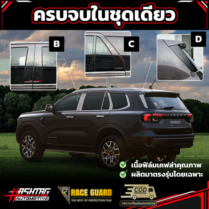 สติกเกอร์เคฟล่าติดเสา-b-c-d-pillar-สำหรับ-ford-next-gen-everest-ฟอร์ดเอเวอร์เรส