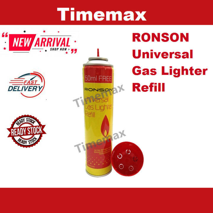 RONSON Universal Gas Lighter Refill 250ml + FREE 50ml Lazada