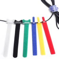 60PCS/30PCS Reusable Velcro cable tie   Slipknot plastic nylon cable tie cable organizer wire organizer  zip ties Cable Management